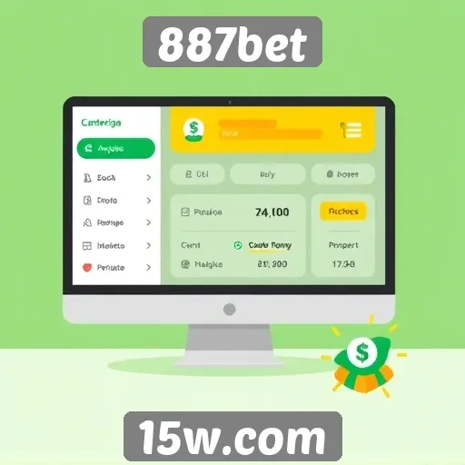 Interface do 887bet é intuitiva e fácil de usar